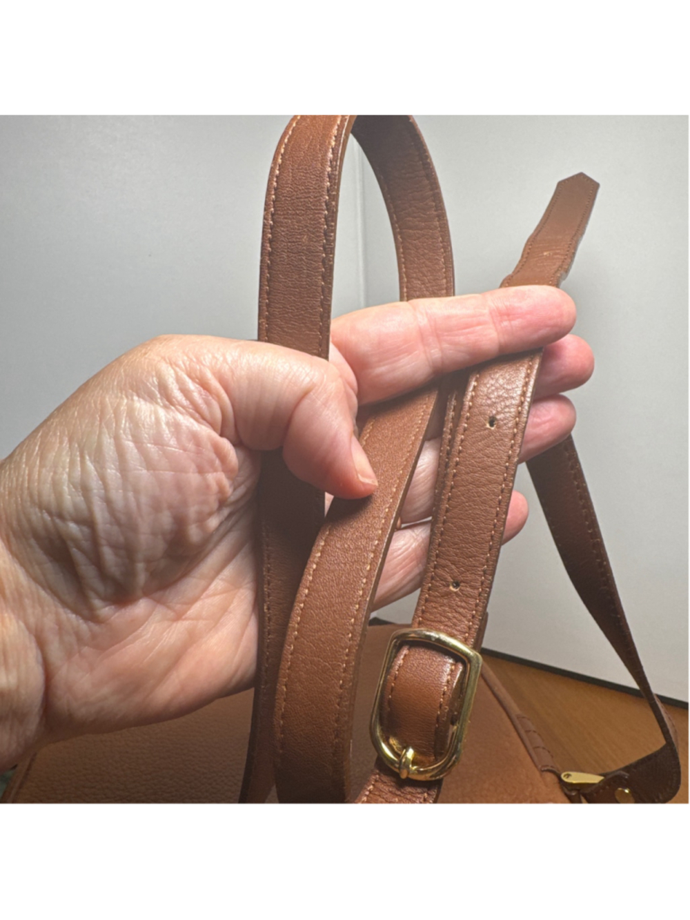 Burberrys Leather Cross-body saddle bag - Picture 10 of 11